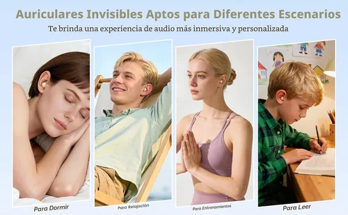 Miniatura 7 de Auriculares de dormir más pequeños para dormir de lado, [versión actualizada 2026] Auriculares inalámbricos ultra cómodos y ligeros para orejas