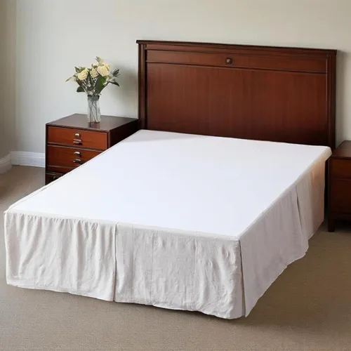 Miniatura 6 de Simple&Opulence - Falda de cama de lino belga con caída a medida de 14 pulgadas, con pliegues, ajuste fácil, transpirable, de lino natural premium