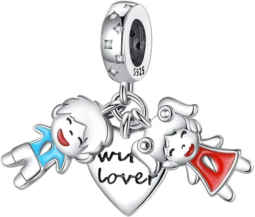 Pandach Dijes de plata de ley 925 para pulseras y collares, colgantes de mariposa y auriculares, dijes de trébol, joyería de regalo para mujeres