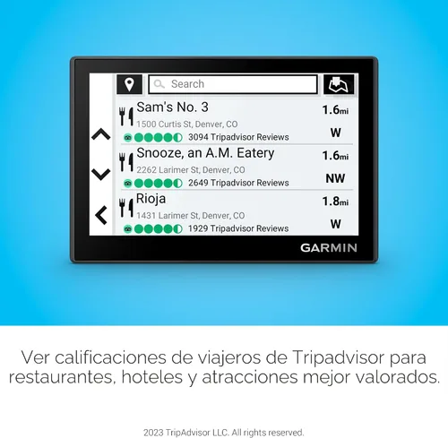 Miniatura 6 de Garmin Drive™ 53 GPS Navegador, Pantalla Táctil de Alta Resolución, Menús Sencillos en Pantalla y Mapas Fáciles de Ver, Alertas para el Conductor