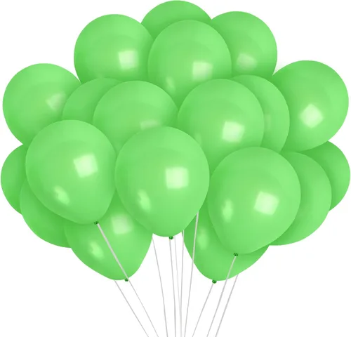 Treasures Gifted - Globos de un solo color mate, Verde claro