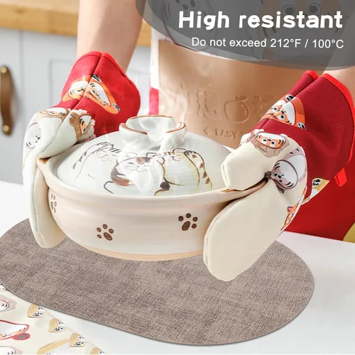 Miniatura 3 de Juego de 6 manteles individuales de piel sintética, resistentes al calor, lavables, para comedor al aire libre, cocina, color camello