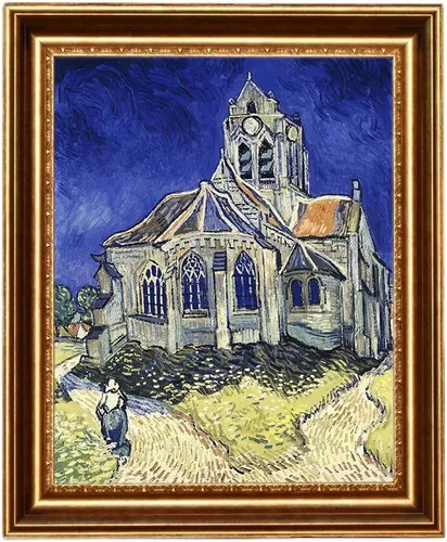 Miniatura 20 de ELITEART -Noche estrellada sobre el ródano por Vincent Van Gogh Giclée Art Canvas Prints- Tamaño del marco: 28 x 35 pulgadas