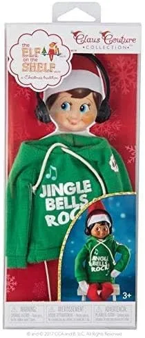 Miniatura 3 de the ELF on the SHELF Claus Couture Jingle Jam - Sudadera con capucha novedosa, color verde