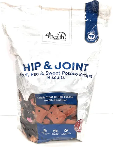 4health Tractor Supply Company Hip & Joint Beef Pea Sweet Potato Receta Galletas sin granos, bolsa de 3 libras