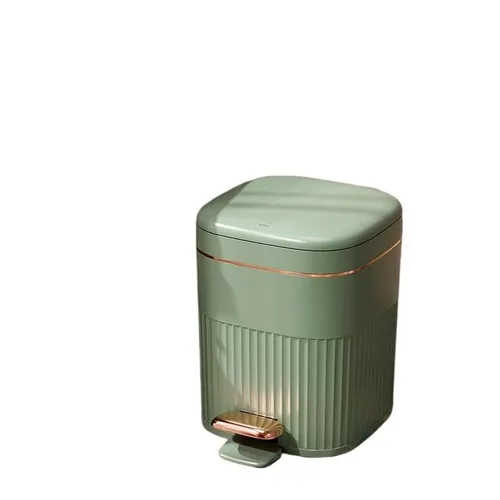 Contenedor de basura Cubo De Basura Con Pedal De Gran Capacidad, Papelera Moderna De Lujo Con Tapa, Inodoro Grande para El Hogar, Baño, Sala De