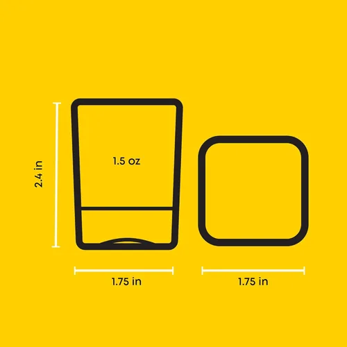 Miniatura 2 de JoyJolt Set de 6 vasos de trago corto de base pesada, vasos de tragos de 2 onzas