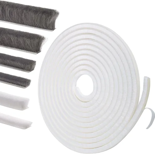 Miniatura 9 de Sello autoadhesivo para puertas y ventanas: relleno aislante insonorizante para marcos correderos, exteriores, frontales y jambas, 0.2 pulgadas x