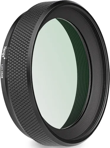Haoge LUV-X54B - Parasol de lente de metal con protección UV MC, filtro de lente ultravioleta multicapa para cámara Fujifilm X100VI Fuji X100V, Negro