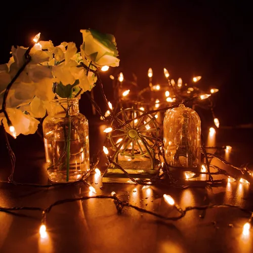 Miniatura 6 de Minetom Guirnalda de luces de Halloween para exteriores, 39 pies, 100 luces LED impermeables de Navidad con 8 modos de iluminación para Halloween
