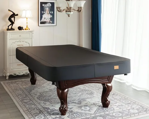 Miniatura 7 de Cubierta de mesa de billar de cuero sintético resistente, impermeable y resistente a desgarros para mesa de billar de 7/8/9 pies