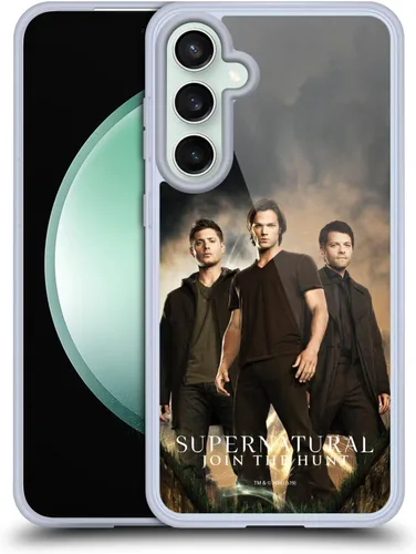 Miniatura 50 de Head Case Designs Supernatural Sam, Dean & Castiel Key Art - Funda de gel con licencia oficial [protección de grado militar] compatible con Google