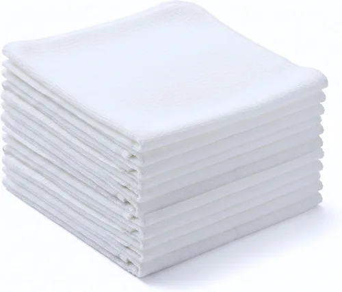 Miniatura 26 de Toallas de saco de harina Toalla de té para manualidades, plato de cocina, toalla de algodón en blanco para bordado, funda de lino para hornear