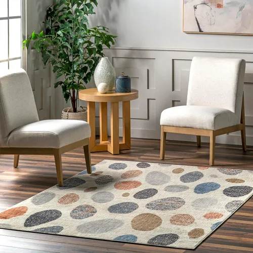 Miniatura 13 de Nuloom Aadhya - Alfombra geométrica de 2 x 8 pies para sala de estar, dormitorio, comedor, entrada, pasillo, color marrón claro