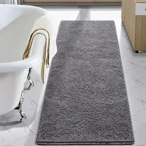 Miniatura 96 de LOCHAS Alfombra de Baño de Lujo Lanuda Tapete de Baño 24 x 17 Pulgadas, Alfombras de Baño Lavables Antideslizantes para Baño y Ducha, Alfombras