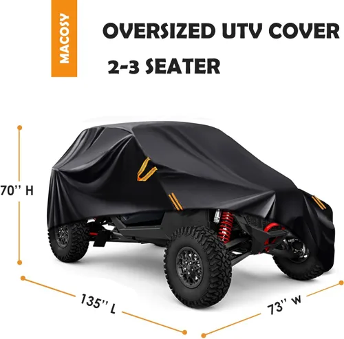 Miniatura 4 de Cubierta UTV, Protección Super Resistente para Todo Clima, Cubierta UTV Sobredimensionada de 2 Asientos Compatible con Can Am Maverick X3 Defender