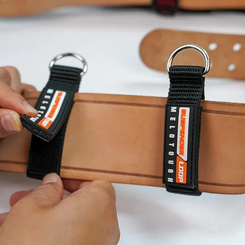 Miniatura 8 de MELOTOUGH Correas para cinturón de alta resistencia para conectores de tirantes, paquete de 4, Negro