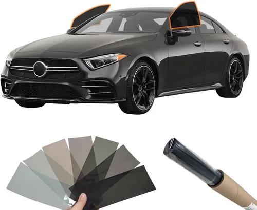 Miniatura 30 de MotoShield Pro Kit de tintado de ventana automática Personalizar sombra: Película de tinte precortada de carbono 5% - 50% para todos