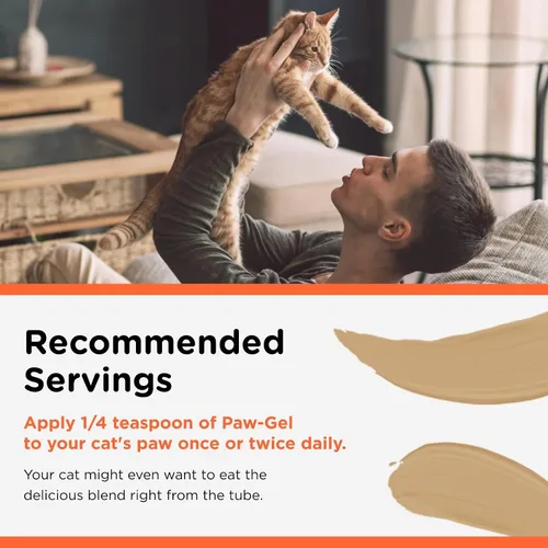 Miniatura 4 de Nutri-Vet Hairball Paw Gel, Remedio para bolas de pelo de gato, Suministros para gatitos, Alivio de bolas de pelo para gatos, Ayuda para el aseo