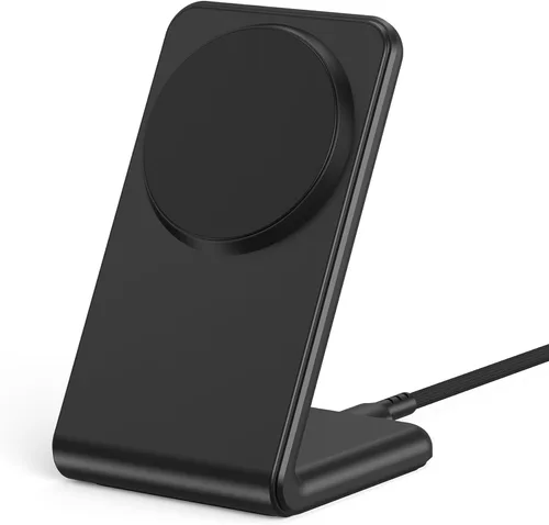 Mag.Safe Charger - Soporte de cargador para iPhone, cargador inalámbrico magnético rápido para iPhone 17/16/15/14/13/12 Series - Negro