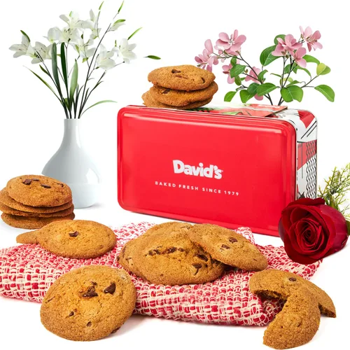 Miniatura 26 de David's Cookies Galletas recién horneadas – Deliciosa variedad suave hecha a mano – Exquisito regalo gourmet para amigos y familiares en ocasiones