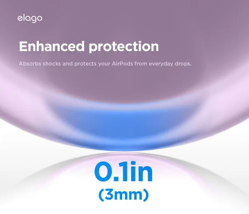 Miniatura 6 de elago Funda de Helado Compatible con AirPods Pro 3 - Funda de Protección Completa - Incluye Mosquetón, Soporta Carga Inalámbrica, Protección Total