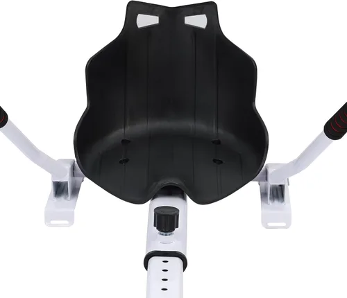 Miniatura 9 de Soporte de asiento de aleación para aeropatineta Go Kart, longitud ajustable, manubrio de fácil dirección y rueda de 360° para aeropatinetas de 6.5