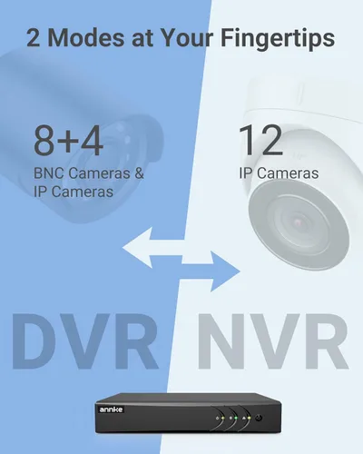Miniatura 8 de ANNKE DVR AI 4K de 8 canales con detección de humanos/vehículos, grabadora de video digital de seguridad H.265+ 5 en 1 funciona con Alexa, soporta