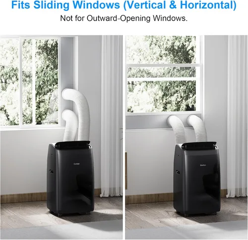 Miniatura 6 de Gasbye Aire acondicionado portátil de doble manguera, compresor inversor de CC completo [actualizado en 2026], ahorro de energía 13.6 CEER, bajo
