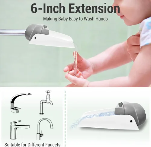 Miniatura 5 de COOSEYA Taburetes de 2 escalones para niños, taburete escalonado para niños pequeños para lavabo de baño, doble escalón antideslizante para baño