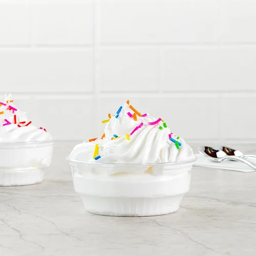 Miniatura 3 de Restaurantware -RW Base 3.5 oz - Vasos de helado de 3.5 onzas, 50 tazas de parfait desechables - Taza de postre de plástico transparente, elegante