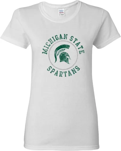 Miniatura 15 de NCAA - Camiseta para mujer, diseño de círculo envejecido, color del equipo, universidad
