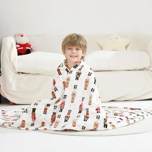 Viviland - Manta para niños, mantas con estampado de caballero, 50 x 60 pulgadas, manta de felpa de forro polar suave, cálida y ligera