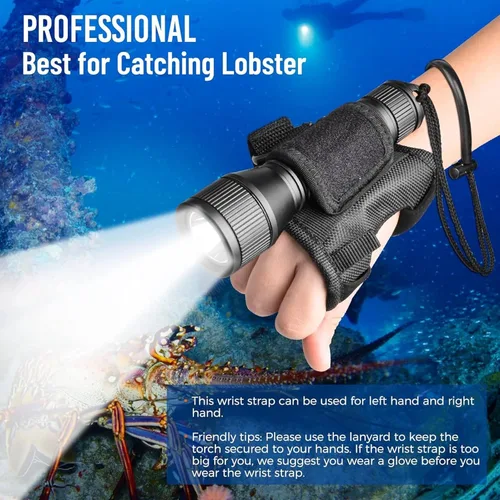 Miniatura 4 de ORCATORCH D550 Luz de buceo 1000 lúmenes linterna de buceo 3 modos IP68 impermeable luces subacuáticas buceo nocturno antorcha submarina con soporte