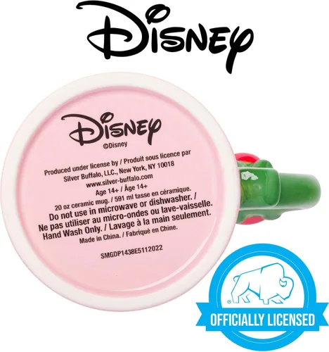 Miniatura 4 de Silver Buffalo Disney Princess La Bella y la Bestia Belle Sueños en Flor Rosas Taza de cerámica con asa esculpida en 3D, 20 onzas Belle Dreams in
