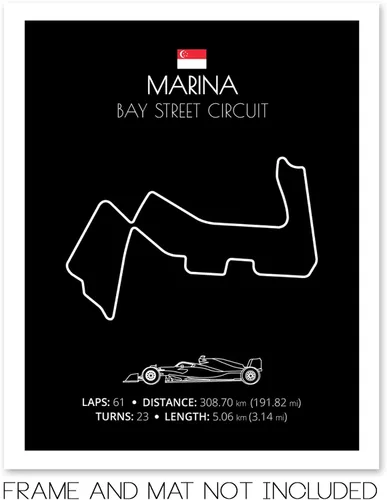 Miniatura 126 de Custom Car Posters Póster hecho a mano compatible con Autodromo Enzo e Dino Ferrari (Imola, Italia), póster de pista de carreras diseñado