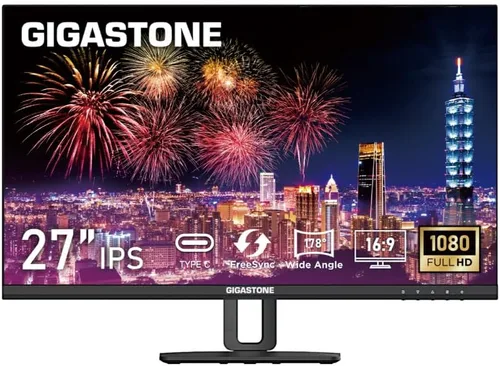 Miniatura 6 de Gigastone - Monitor LED de 27 pulgadas IPS con retroiluminación, 75Hz FHD 1920 x 1080, 178° de visión amplia sin marco, monitor de computadora
