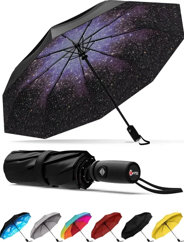 Miniatura 37 de REPEL Windproof Travel Umbrella - Compact & Withstands Winds up to 85MPH , Strongest Premium Auto Folding Umbrella for Rain and Sun - Durable, Light