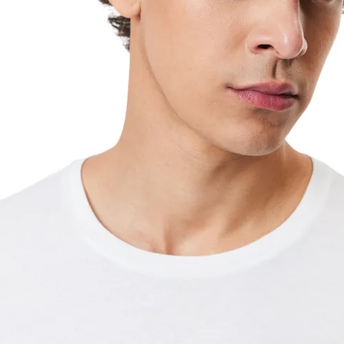Miniatura 5 de Lacoste Camiseta interior de cuello redondo 100% algodón de ajuste regular para hombre, paquete de 3