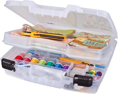 Miniatura 12 de ArtBin 6972AB - Estuche para transporte de pinturas de 10 pulgadas (25,4 cm) con vista rápida, organizador portátil para arte y manualidades