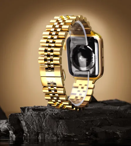 Miniatura 4 de Compatible con correas de Apple Watch para hombres de 1.654 pulgadas (Serie 10) 1.614 pulgadas, 1.575 pulgadas, 1.496 pulgadas, acero inoxidable