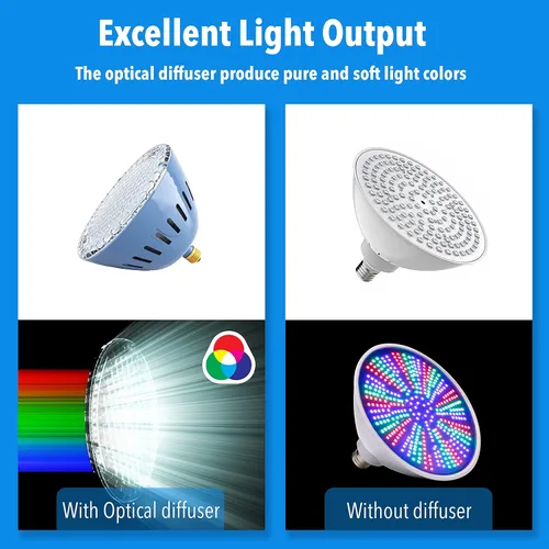 Miniatura 3 de LAMPAOUS Bombilla LED para piscina de 35 W RGB que cambian de color, compatible con Pentair, luces de piscina Hayward, iluminación submarina de 120