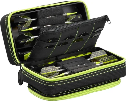 Miniatura 11 de Casemaster Plazma Pro - Estuche para 6 dardos suaves y de punta de acero, cuenta con gran bolsillo frontal para dispositivos móviles, tubos