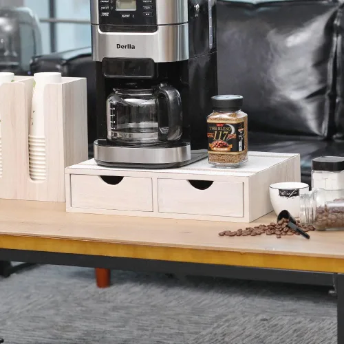 Miniatura 2 de DDYURI Organizador de almacenamiento de cocina con 2 cajones para taza K de café / soporte para cápsulas de café, cajón de organización de oficina