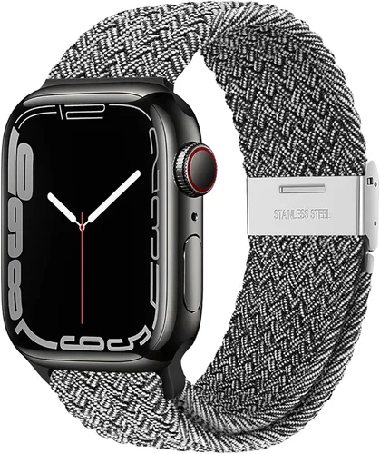 Miniatura 26 de Qimela Correa Compatible con Apple Watch de 1.49/1.57/1.61/1.65/1.73/1.77/1.77/1.93 pulgadas para Mujeres y Hombres, Correa Deportiva Solo Loop