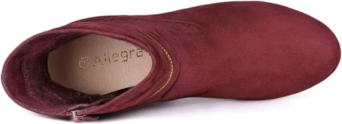 Miniatura 5 de Allegra K Botas de tacón alto con cremallera al tobillo para mujer