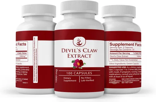 Miniatura 4 de PURE ORIGINAL INGREDIENTS Extracto de garra del diablo, (100 cápsulas) siempre puro, sin aditivos ni rellenos, verificado por laboratorio