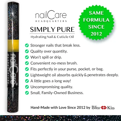 Miniatura 8 de Nail Care Headquarters Pluma de aceite de cutícula para uñas, fortalecedor de uñas y suero de crecimiento para uñas dañadas, uñas postizas