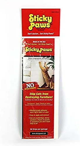 Bandas de control de arañazos Sticky Paws, normal, Transparente