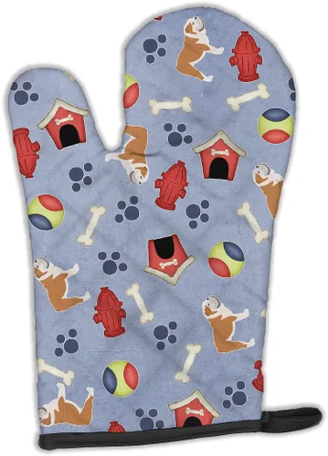 Miniatura 115 de Caroline's Treasures BB4872OVMT - Guante de horno de Navidad Affenpinscher resistente al calor, grueso para sartenes calientes y horno, manopla